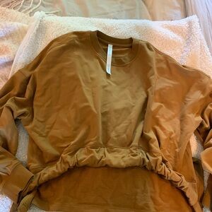 Lululemon high low tie sweatshirt